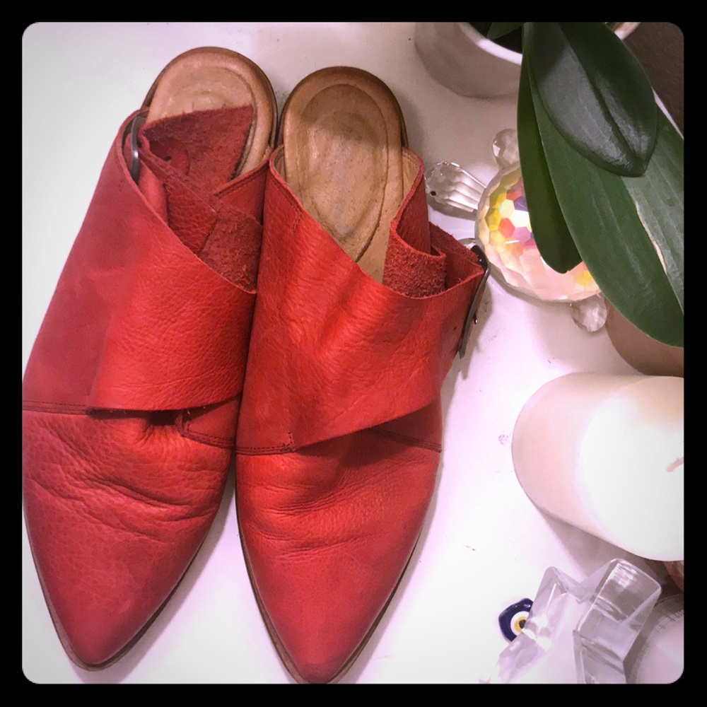 Free People Leather Wrap Ankle Boots